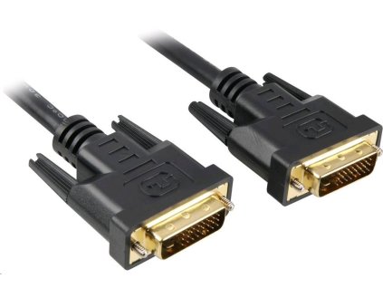 Prepojovací kábel PREMIUMCORD DVI na DVI 10 m (DVI-D, M/M, dual link)