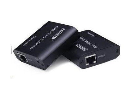 PREMIUMCORD HDMI extender na 60 m FULL HD 1080p cez jeden kábel Cat5e/6/6a/7, nastavenie EDID