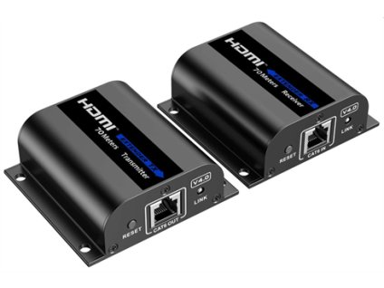 PremiumCord 4K@30Hz, FULL HD 1080p HDMI extender na 70m cez kábel Cat6/Cat6a