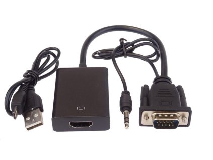 PREMIUMCORD VGA+audio elektronický prevodník na HDMI FULL HD 1080p