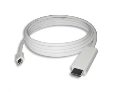 PREMIUMCORD Mini DisplayPort kábel 1.2 na HDMI 2.0, pre rozlíšenie 4Kx2K@60Hz, 3 m