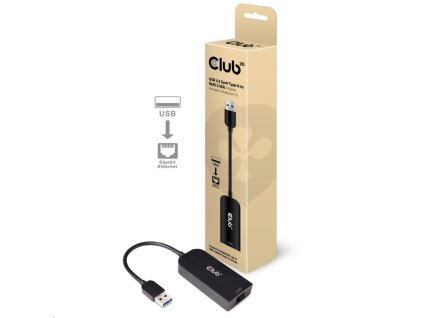 Adaptér Club3D USB 3.2 Gen 1 typ A na RJ45 2.5Gb, 24cm