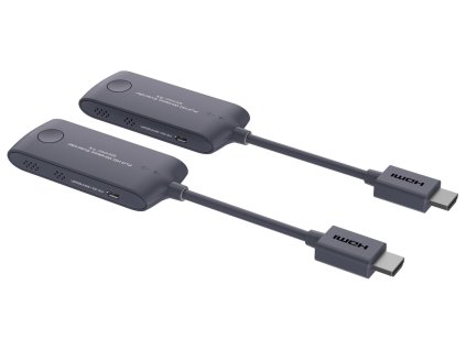 PREMIUMCORD HDMI Wireless extender, Mini, FULL HD 1080p na 20m, Šedá