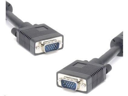 PREMIUMCORD VGA kábel 15m HQ (HD15M/M, DDC2, 3x koaxiálny kábel + 8 žíl, feritové jadrá)