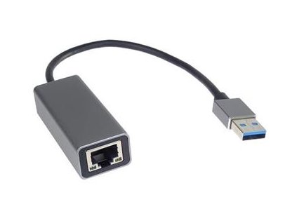 PremiumCord adaptér USB3.0 -> LAN RJ45 ETHERNET 10/100/1000 MBIT Aluminium