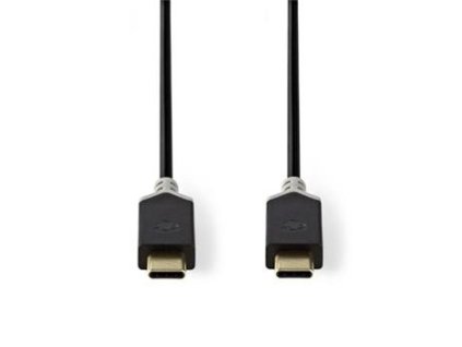 Nedis CCBW64750AT10 - Kabel USB 3.1 (Gen2) | Typ-C Zástrčka - Typ-C Zástrčka | 1 m | Antracit