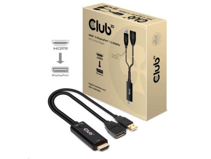 Club3D Aktívny adaptér HDMI na DisplayPort 4K60Hz, M/F