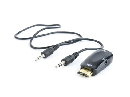 Adaptér C-TECH HDMI na VGA + Audio, M/F