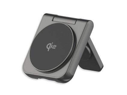 LMP Twist 2-in-1 Wireless Qi2 Charging Pad - Black