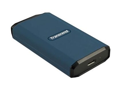 Transcend ESD410C 2TB, USB 20Gbps Type C, Externí odolný SSD disk (3D NAND flash), 2000MB/R, 2000MB/W, modrý