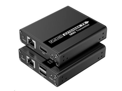 PremiumCord HDMI KVM extender FULL HD 1080p do 70 m s prenosom cez USB