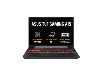 ASUS TUF GAMING A15/FA507NVR-LP148W/R7-7435HS/15,6''/FHD/16GB/1TB SSD/RTX 4060/W11H/Gray/2R
