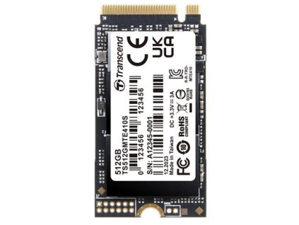 Transcend MTE410S 512GB SSD disk M.2 2242, NVMe PCIe Gen4 x4 3300MB/s R 1600MB/s W
