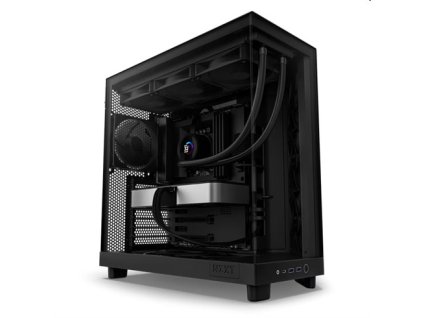 NZXT case H6 Flow / 3x120 mm fan / tempered glass / mesh panel / black