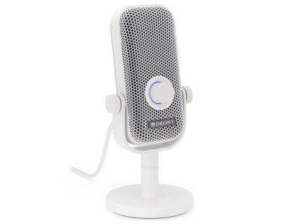 Endorfy Solum Voice S Onyx Mikrofon, drátový, stojánek, pop-up filtr, RGB podsvícení, 3,5mm jack, USB-C, red. na USB-A, bílá