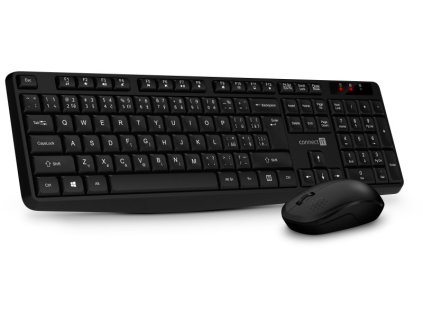 CONNECT IT Set Klávesnice+myš OfficeBase Wireless Combo, bezdrátová, černá