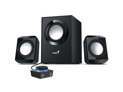 Genius SW-2.1 300 Ver. II , Reproduktory, 2.1, 10W, ovládací modul, 2× 3,5mm jack, černé