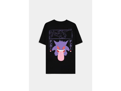 Pokémon - Gengar Block Print Men's Short Sleeved T-shirt (Barva Black, Velikost S)