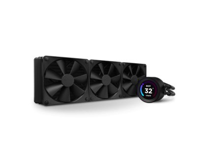 NZXT AIO liquid cooler CPU Kraken 360 / 3x120mm fan / 4-pin PWM / LCD display / black