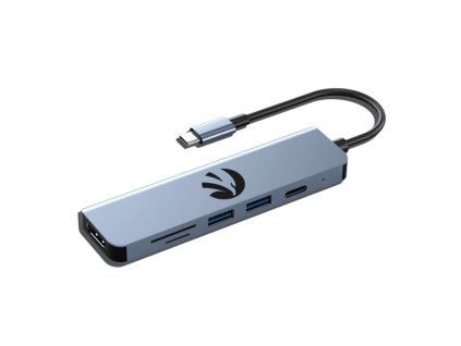 HAWK HUB 6v1 USB-C / USB-A / HDMI/ SD/TF HUB601