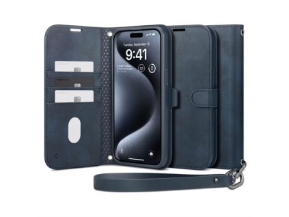 Spigen puzdro Wallet S Pro pre iPhone 15 Pro - Navy