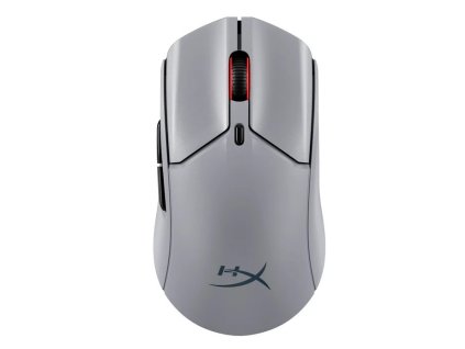 HyperX Pulsefire Haste 2 Pre/Herná/Optická/Pre pravákov/26 000 DPI/USB+BT/Sivá