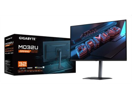 GIGABYTE LCD MO32U GAMING Monitor 32" UHD 3840x2160, QD-OLED, 165Hz, Speakers, KVM USB, USB-C, 2xHDMI, DP