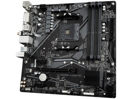 GIGABYTE MB Sc AM4 A520M DS3H AC, AMD A520, 4xDDR4, 1xDP, 1xHDMI, 1xDVI-D, WiFi, mATX