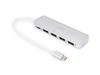 DIGITUS Rozbočovač USB Type-C ™ 4 (USB 3.0) + PD