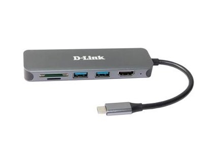 D-Link DUB-2327 6-in-1 USB-C Hub with HDMI/Card Reader/Power Delivery