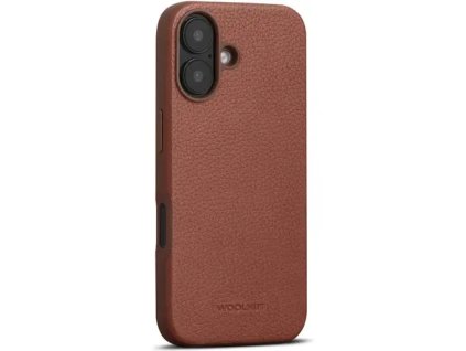 Woolnut Leather Case for iPhone 16 - Cognac