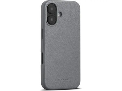 Woolnut Leather Case for iPhone 16 - Grey