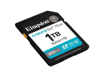 1 TB .SDXC karta Kingston Canvas Go Plus Gen4 ( r200MB/s, w160MB/s )