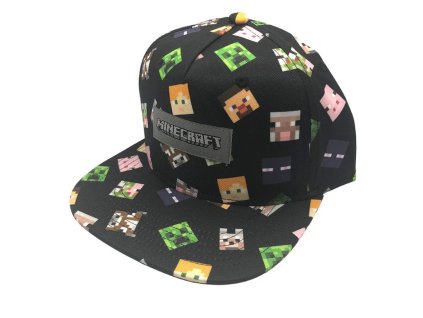 Minecraft AOP Character Kids Cap - šiltovka