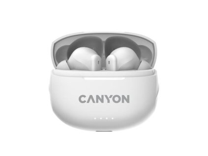 Canyon TWS-8, True Wireless Bluetooth slúchadlá do uší, nabíjacia stanica v kazete, biele