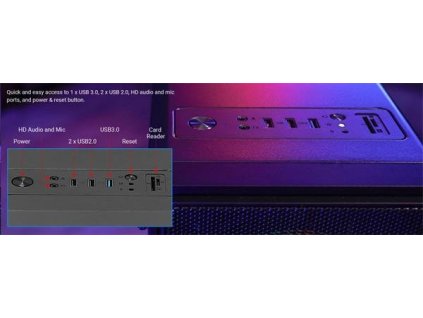 PRESTIGIO Gamer, i7-14700KF, RTX5070/12GB, 32GB DDR5, SSD 1TB, WIFI, CR, FDOS