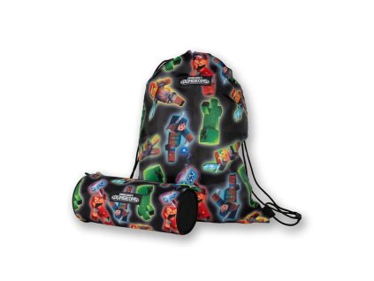 Minecraft Dungeons Character Premium Pencil Case & Kit Bag Set - peračník a taška