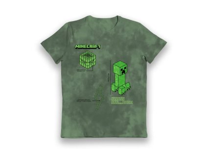 Minecraft Creeper Hissss Boom Tie Dye Kids T-Shirt - Tričko