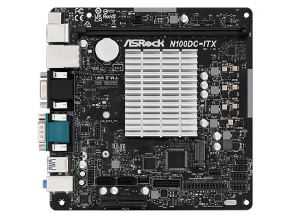ASRock MB Alder Lake-N N100DC-ITX, Intel N100, 1xDDR4, 1xHDMI, 1xVGA, mITX