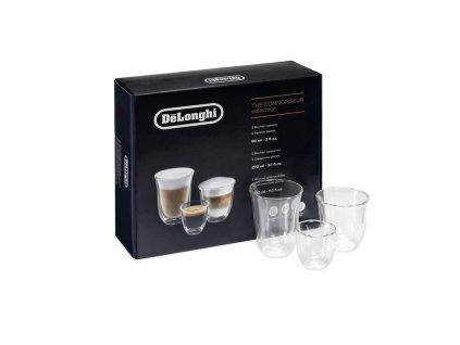 DeLonghi DLSC302 kolekce sklenic Connoisseur - 2x espresso, 2x cappuccino, 2x latte macchiato