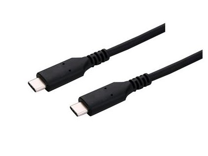 Kábel C-TECH USB 4.0, Type-C (CM/CM), PD 100W, 40Gbps, 1m, čierny