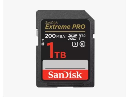 SanDisk SDXC karta 1TB Extreme PRO (200 MB/s Class 10, UHS-I U3 V30)