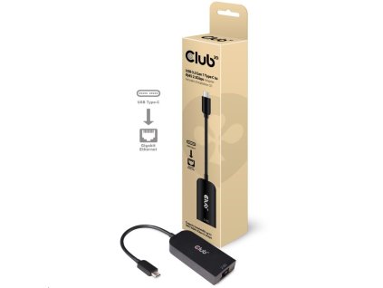 Adaptér Club3D USB 3.2 Gen 1 typ C na RJ45 2.5Gbps, 24cm