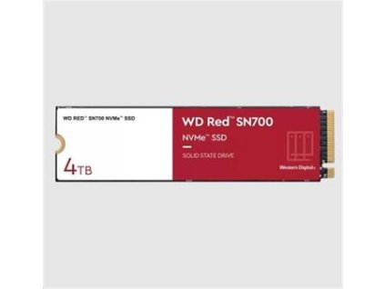 WD RED SSD NVMe 4TB PCIe SN700, Geb3 8GB/s, (R:3400/W:3100 MB/s) TBW 5100