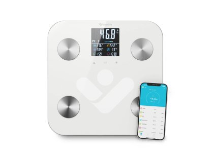 TrueLife FitScale W6 BT - Bioelektrická impedanční bluetooth váha - bílá