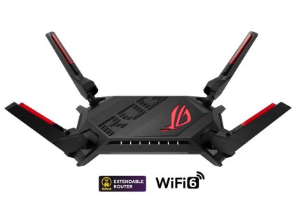 ASUS ROG Rapture GT-AX6000, Dvoupásmový herní router GT-AX6000 WiFi 6 (802.11ax), dva 2,5G porty, vylepšený hardware