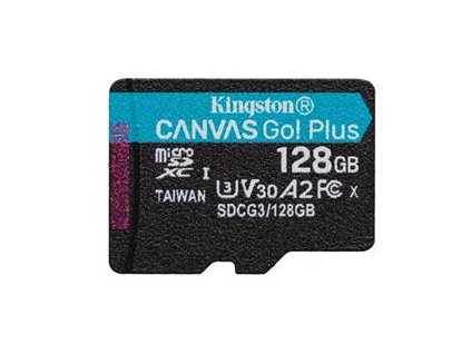 KINGSTON 128GB microSDXC Canvas Go Plus Gen4 200MB/s A2 U3 V30 Card bez adapteru