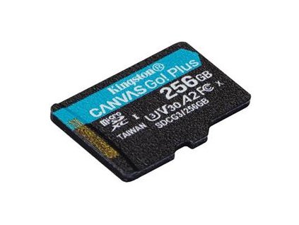 KINGSTON 256GB microSDXC Canvas Go Plus Gen4 200MB/s A2 U3 V30 Card bez adaptéru