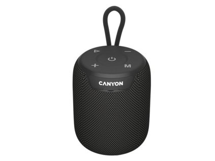 Canyon OnMove 9. Bluetooth 5.3. reproduktor, USB-C nabíjanie, výdrž 7 hod, SD karta, IPX6, čierny