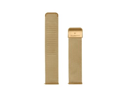 Garett univerzální řemínek 18 mm, zlatý kovový, typ Mesh